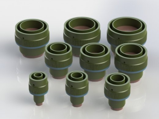 电缆安装用08至24号军用圆形连接器缩略图